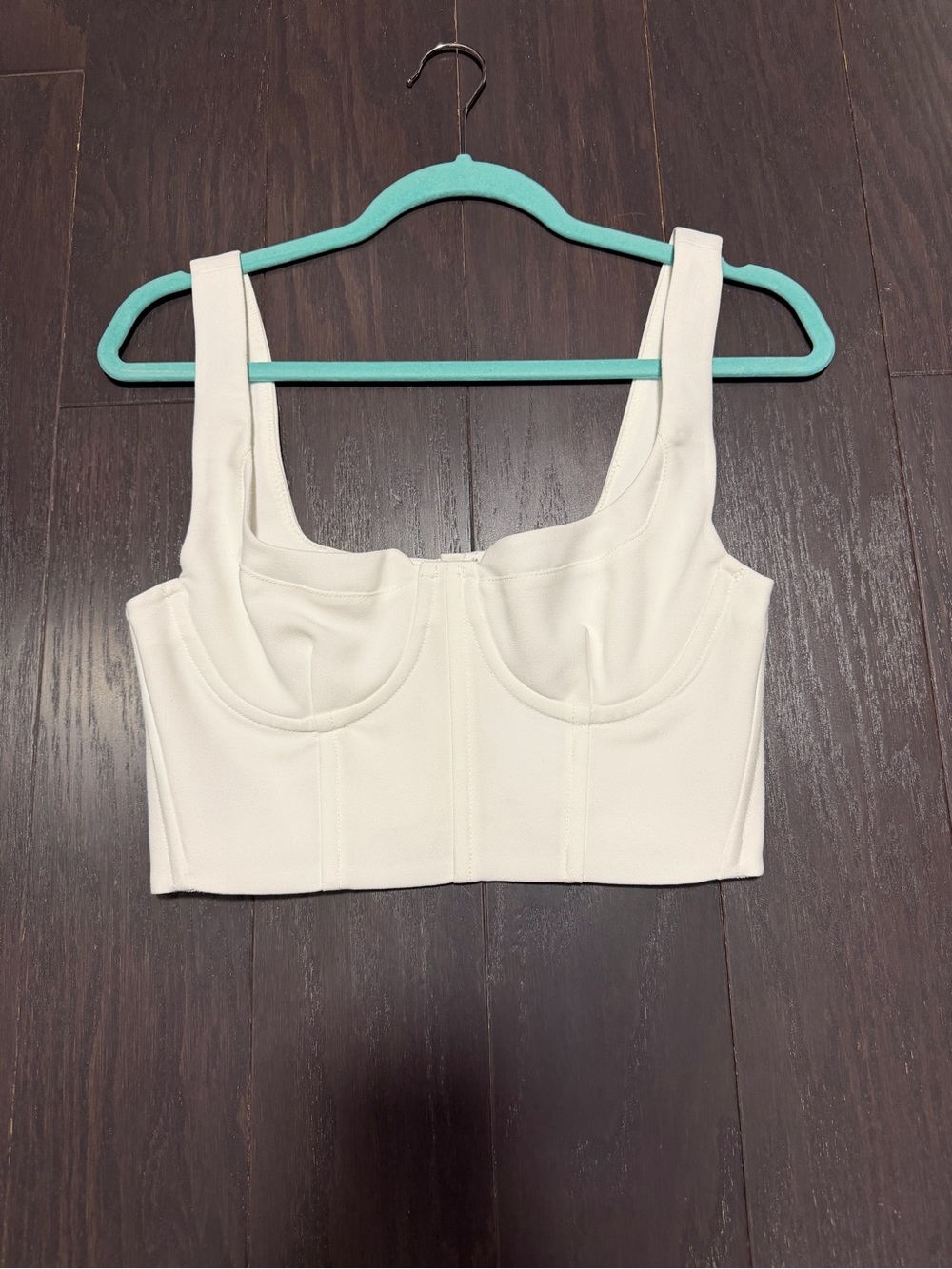 White L’Academie Bustier Crop Top